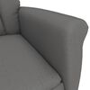 vidaXL Relaxsessel Dunkelgrau Wildleder-Optik