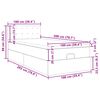 vidaXL Ottoman-Bett mit Matratze Dunkelbraun 100x200 cm Stoff
