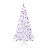 vidaXL K&uuml;nstlicher Weihnachtsbaum Wei&szlig; 210 cm PVC und Stahl