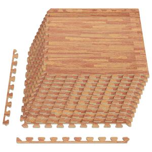 vidaXL Bodenmatten 12 Stk. Holzmaserung 4,32 m&sup2; EVA-Schaumstoff