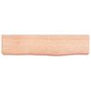 vidaXL Wandregal Hellbraun 40x10x6 cm Massivholz Eiche Behandelt