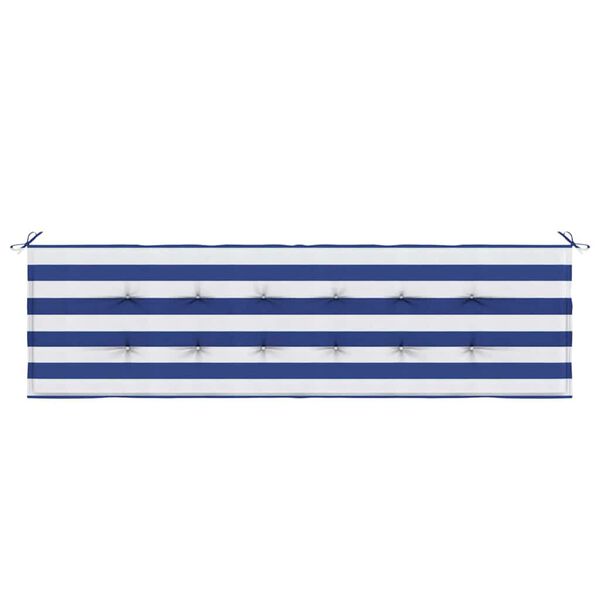 vidaXL Bankpolster Schwarz kariert 150 x 50 x 3 cm Oxford-Stoff