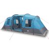 vidaXL Tunnelzelt 4 Personen Blau Wasserdicht