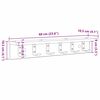 vidaXL Wandmontierter nachttisch Graues Sonoma 60 x 10.5 x 10.5 cm
