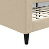 vidaXL Tagesbett Creme 100x200 cm Stoff