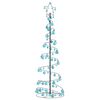 vidaXL LED Weihnachtsbaum mit Kugeln 120 LEDs Warmwei&szlig; 180 cm