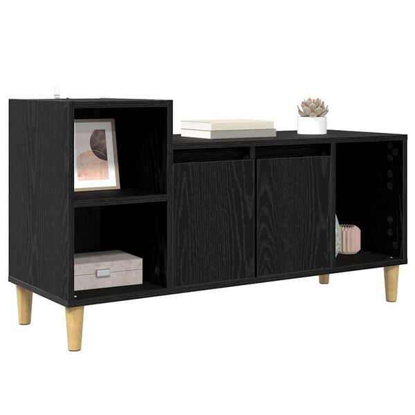vidaXL TV-Schr&auml;nk Schwarz Eichen-Optik 100 x 35 x 55 cm Holzwerkstoff