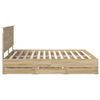 vidaXL Bettrahmen Sonoma-Eiche 180 x 200 cm Ingenieurs Holz