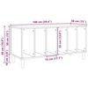 vidaXL Plattenschrank Altholz-Optik 100x38x48 cm Holzwerkstoff