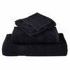 vidaXL G&auml;stetuch SOLUND 50 pcs Schwarz 30 x 30 cm 550 gsm