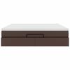 vidaXL Ottoman-Bett mit Matratze Braun 160x200 cm Kunstleder