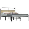 vidaXL Bettgestell ohne Matratze 135x190 cm Sonoma-Eiche Holzwerkstoff