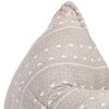 vidaXL Beanbag Hellbraun Stoff Patchwork