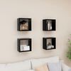 vidaXL W&uuml;rfelregale 4 Stk. Schwarz 26x15x26 cm