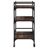 vidaXL K&uuml;chenwagen Braun Eichen-Optik 65x40x86,5 cm Holzwerkstoff