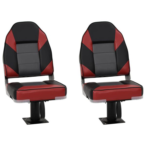 vidaXL Bootssitze mit Podest 2 Stk. 360&deg; Drehbar