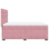 vidaXL Boxspringbett mit Matratze Rosa 160x200 cm Samt