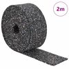 vidaXL Gummi-Granulat-Rolle Schwarz 200 x 8 x 0,3 cm Gummi