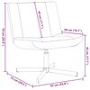 vidaXL Drehstuhl Schwarz 63 x 75 x 76 cm Schafsleder