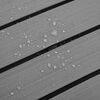 vidaXL Bootsmatte Gestreift Hellgrau mit Schwarz 240 x 60 x 0,5 cm EVA