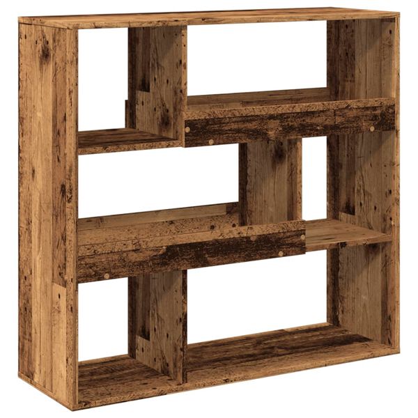 vidaXL B&uuml;cherregal/Raumteiler Altholz-Optik 100x33x94,5 cm