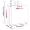 vidaXL Papiertragetaschen 250 Stk. mit Henkeln Blau 45x17x48 cm