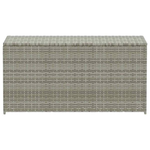 vidaXL Gartenbox Poly Rattan 100x50x50 cm Grau