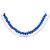 vidaXL Kugelgirlande Blau 175 cm Polystyrol