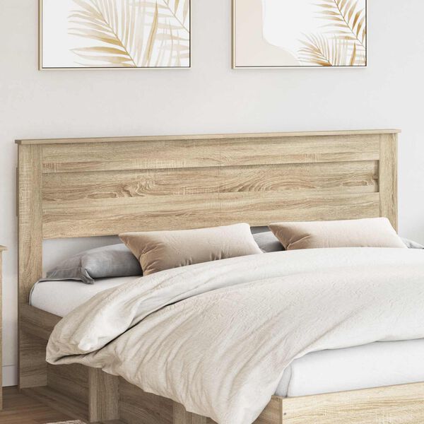 vidaXL Kopfteil Sonoma-Eiche 200 cm Holzwerkstoff