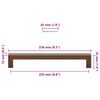 vidaXL M&ouml;belgriffe 5 Stk. Bronzen 224 mm Edelstahl