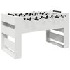 vidaXL Fu&szlig;balltisch 2 pcs Wei&szlig; 146,5 x 74 x 85 cm Holzwerkstoff
