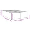 vidaXL Bettgestell ohne Matratze Blau 140x190 cm Stoff