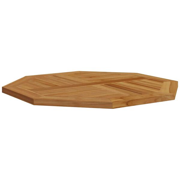 vidaXL Tischplatte 80x80x2,5 cm Achteckig Massivholz Teak