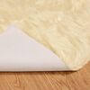 vidaXL Kunstschaffell Teppich Tafalla Creme &Oslash; 200 cm Polyester