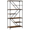 vidaXL B&uuml;cherregal R&auml;uchereiche 91x36x176 cm Holzwerkstoff und Stahl