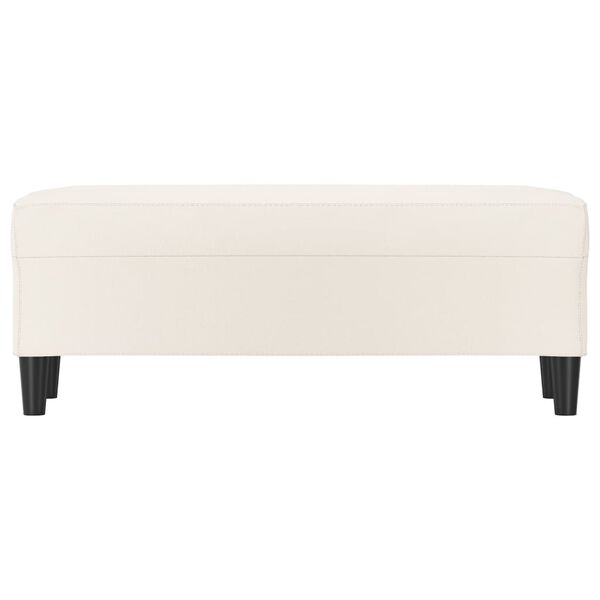 vidaXL Sitzbank Creme 100x35x41 cm Kunstleder