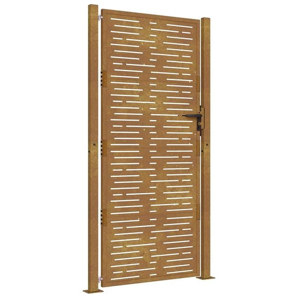 vidaXL Gartentor 100x175 cm Cortenstahl Quadratisches Design