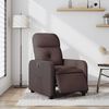 vidaXL Relaxsessel Elektrisch Dunkelbraun Stoff