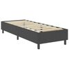 vidaXL Boxspring-Bettgestell Grau Stoff 90x200 cm