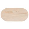 vidaXL Tischplatte 60x30x2,5 cm Massivholz Kiefer Oval