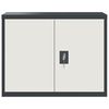 vidaXL Aktenschrank Anthrazit und Wei&szlig; 90x40x70 cm Stahl