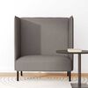 vidaXL Hoher R&uuml;cken Sofa 101cm Taupe Stoff