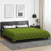 vidaXL Winterbettdecke Gr&uuml;n und Anthrazit 200 x 200 cm Mikrofaser