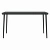 vidaXL 5-tlg. Garten-Essgruppe mit Kissen Grau Poly Rattan Glas