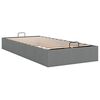 vidaXL Ottoman-Bett ohne Matratze Dunkelgrau 100x200 cm Stoff