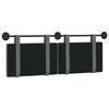 vidaXL H&auml;ngevorderseite Wandmontiert Dunkelgrau 130 x 55 x 5 cm Stoff
