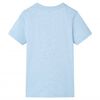 Kinder-T-Shirt Hellblau Melange 104