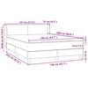 vidaXL Boxspringbett mit Matratze Rosa 140x220 cm Samt