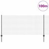 vidaXL Zaun mit Pfosten Grau 1 x 100 m Stahl und PVC