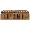 vidaXL Bettrahmen mit Schubladen Altholz 90 x 190 cm Holzwerkstoff